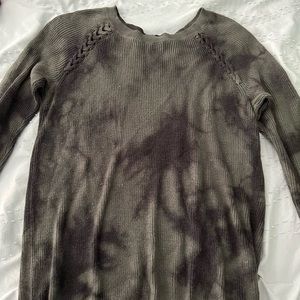 American Eagle navy green & black tie dye